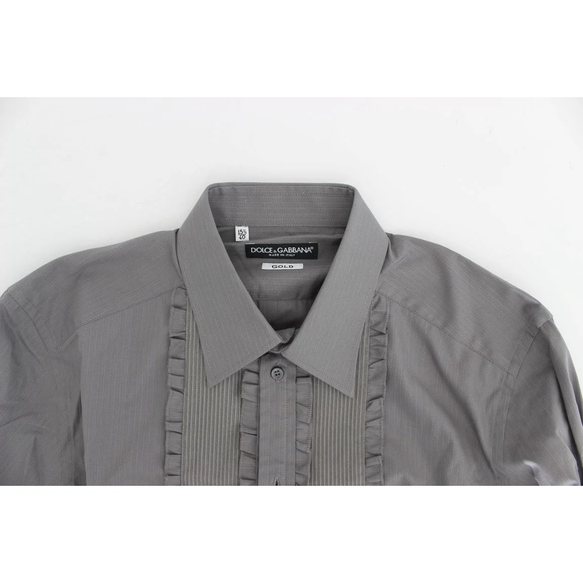 Dolce & Gabbana Gold Slim Fit Purple Torero Cotton Shirt