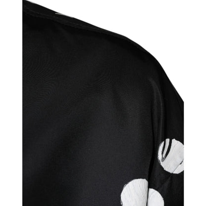 Dolce Gabbana Graphic Bomber Jacket Shiny Nylon Statement Style &