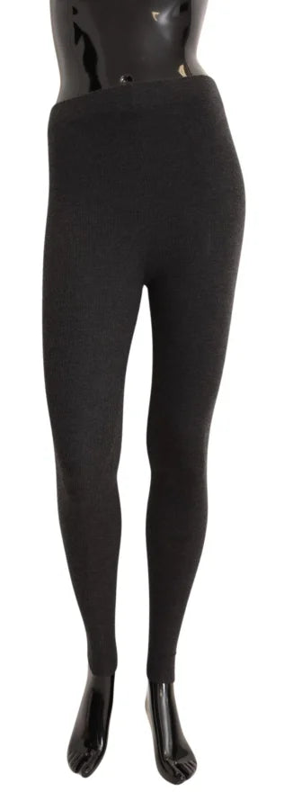 Dolce &amp; Gabbana Gray 100% Cashmere Tights Stocking Socks