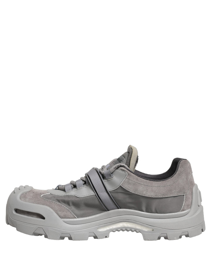 Dolce &amp; Gabbana Gray Airmaster Panelled Low Top Men Sneakers Shoes