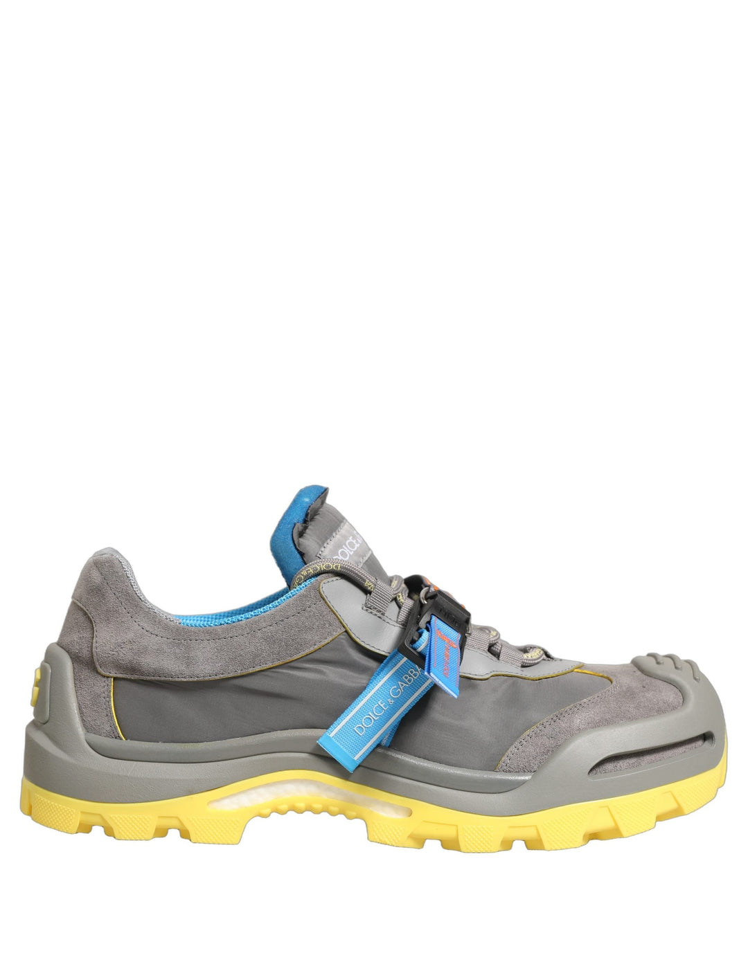 Dolce &amp; Gabbana Gray Airmaster Panelled Low Top Men Sneakers Shoes