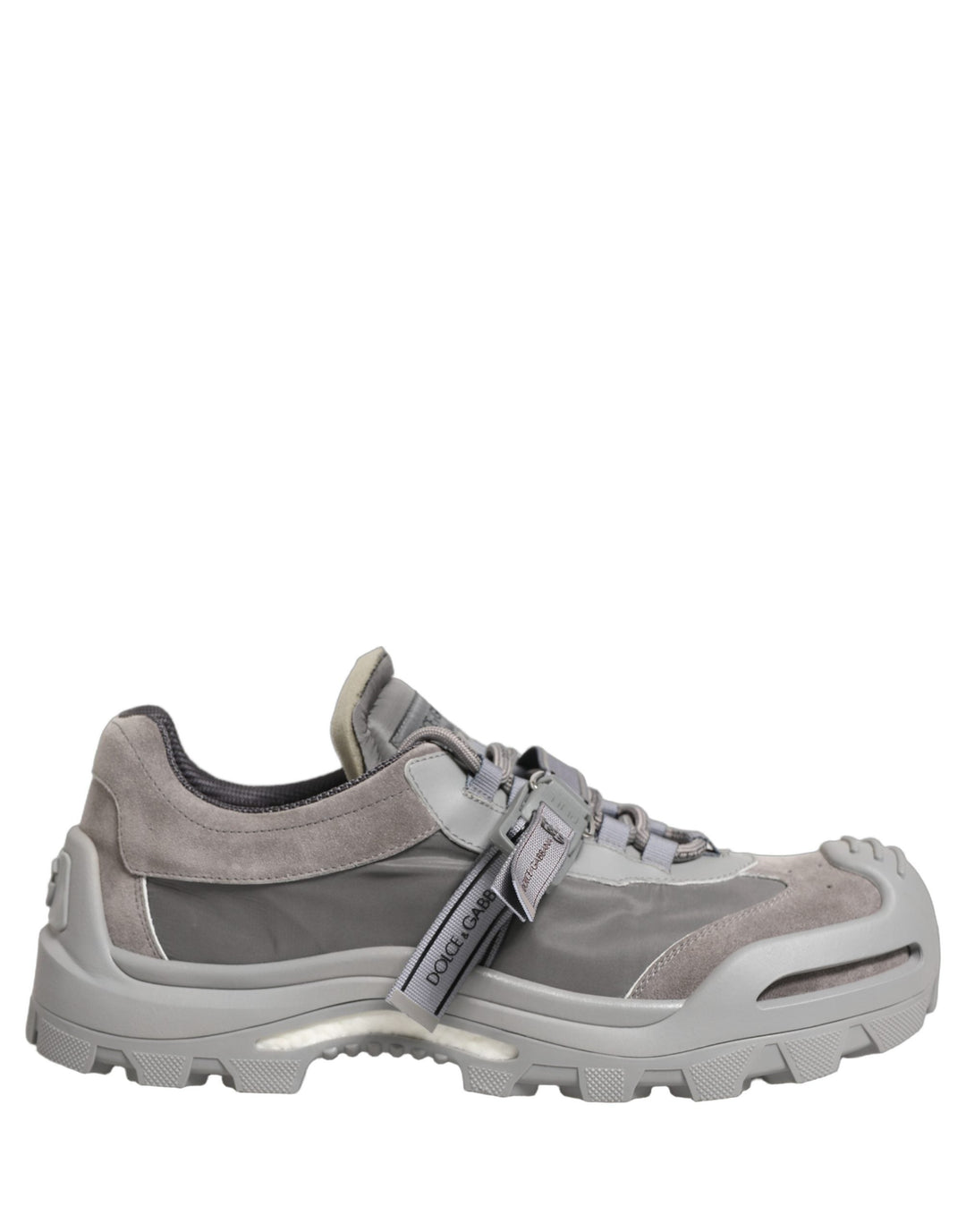 Dolce &amp; Gabbana Gray Airmaster Panelled Low Top Men Sneakers Shoes