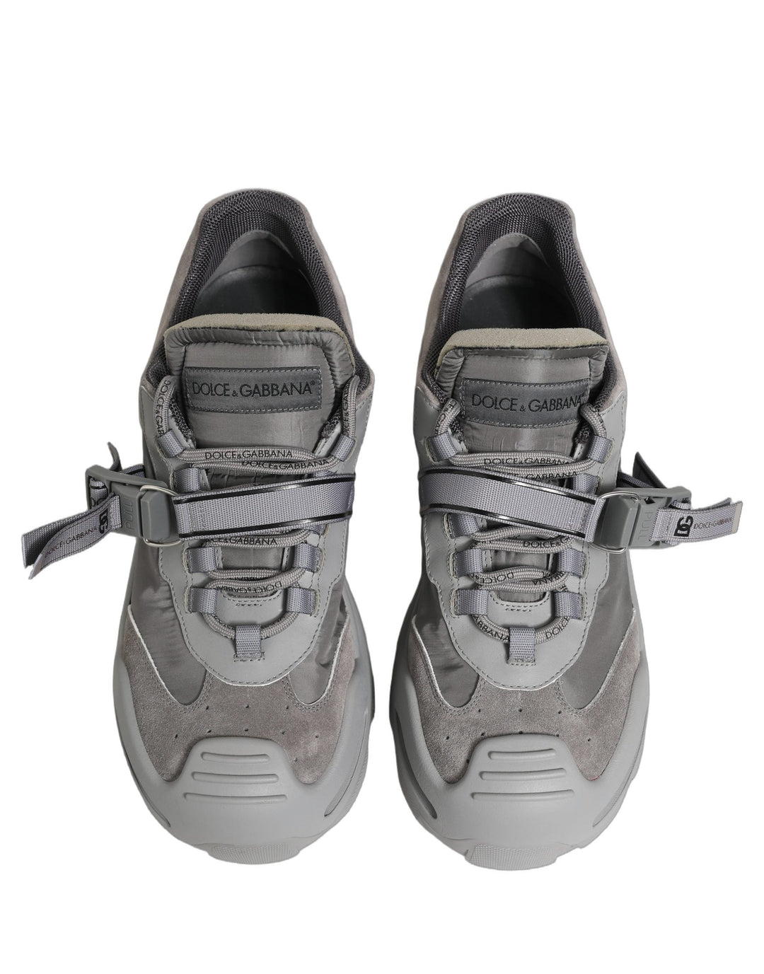Dolce &amp; Gabbana Gray Airmaster Panelled Low Top Men Sneakers Shoes