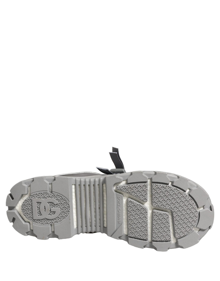 Dolce &amp; Gabbana Gray Airmaster Panelled Low Top Men Sneakers Shoes