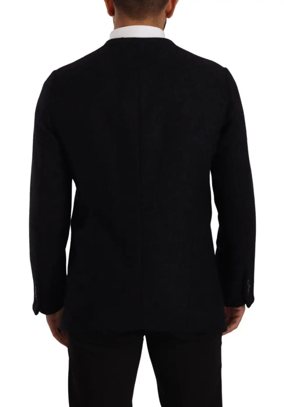 Dolce &amp; Gabbana Gray Alpaca Button Down Men Coat Jacket