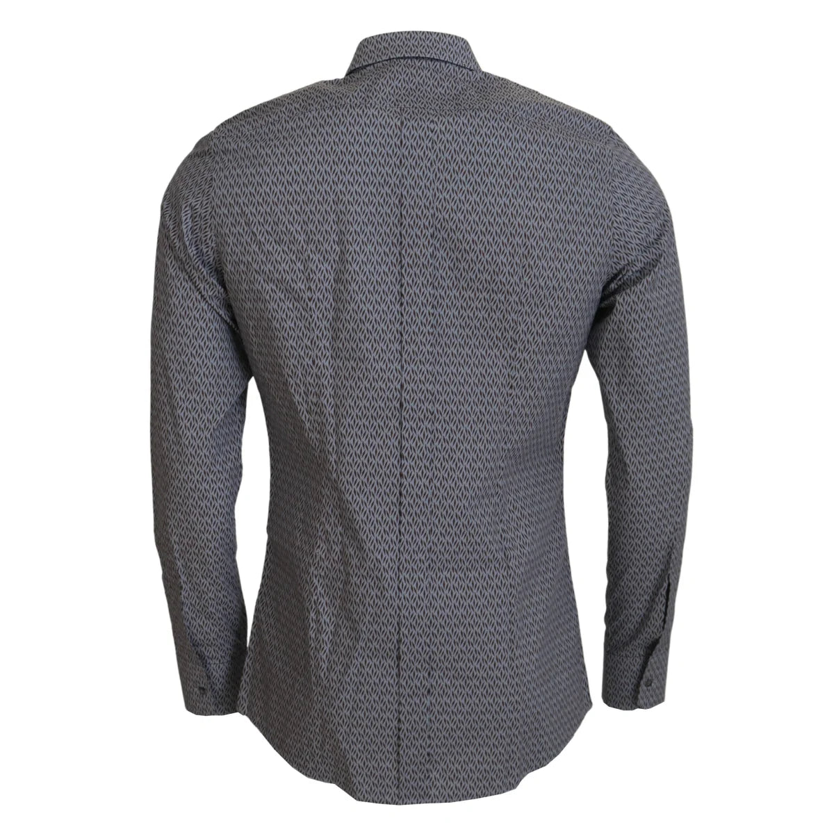 Dolce & Gabbana Gray Brown GOLD Slim Fit Dress Formal Shirt