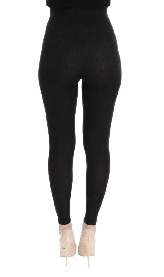 Dolce &amp; Gabbana Gray Cashmere Stretch Tights