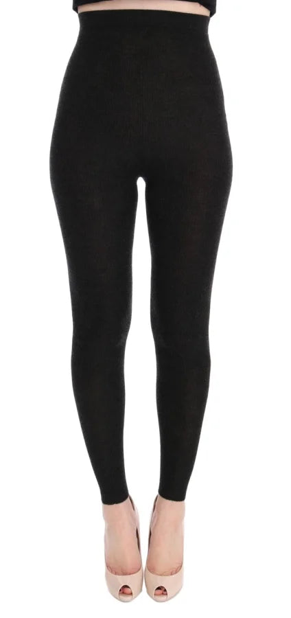 Dolce &amp; Gabbana Gray Cashmere Stretch Tights