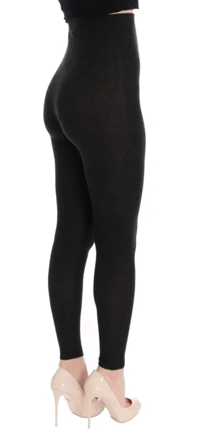 Dolce &amp; Gabbana Gray Cashmere Stretch Tights