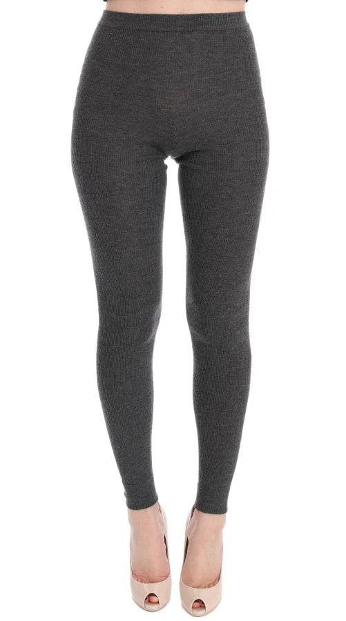 Dolce &amp; Gabbana Gray Cashmere Stretch Tights