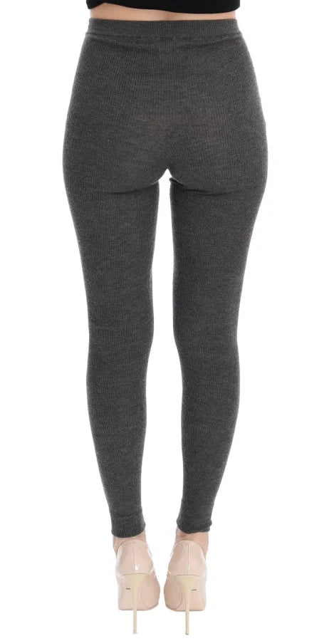 Dolce &amp; Gabbana Gray Cashmere Stretch Tights