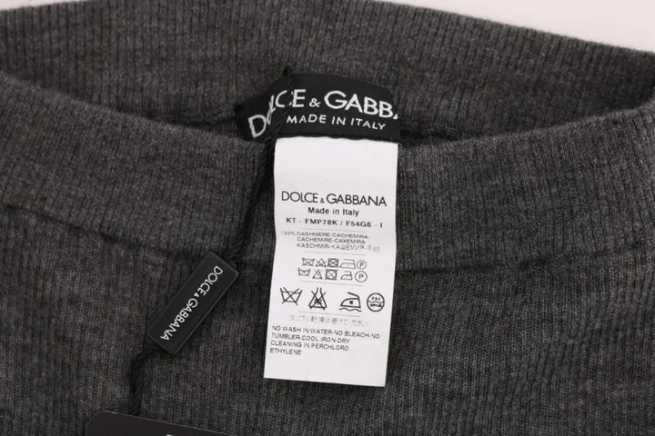 Dolce &amp; Gabbana Gray Cashmere Stretch Tights
