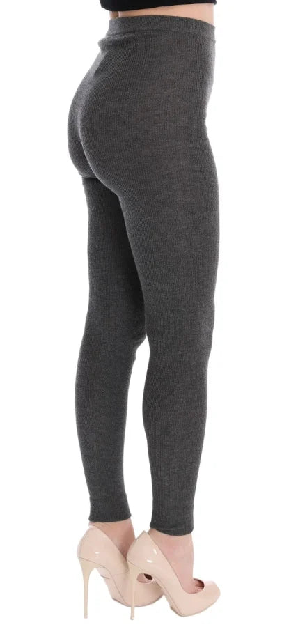 Dolce &amp; Gabbana Gray Cashmere Stretch Tights