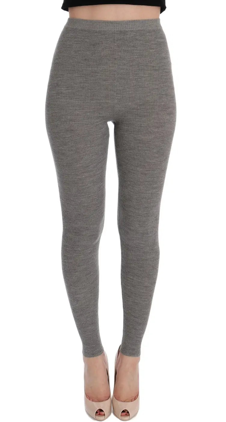 Dolce &amp; Gabbana Gray Cashmere Stretch Tights