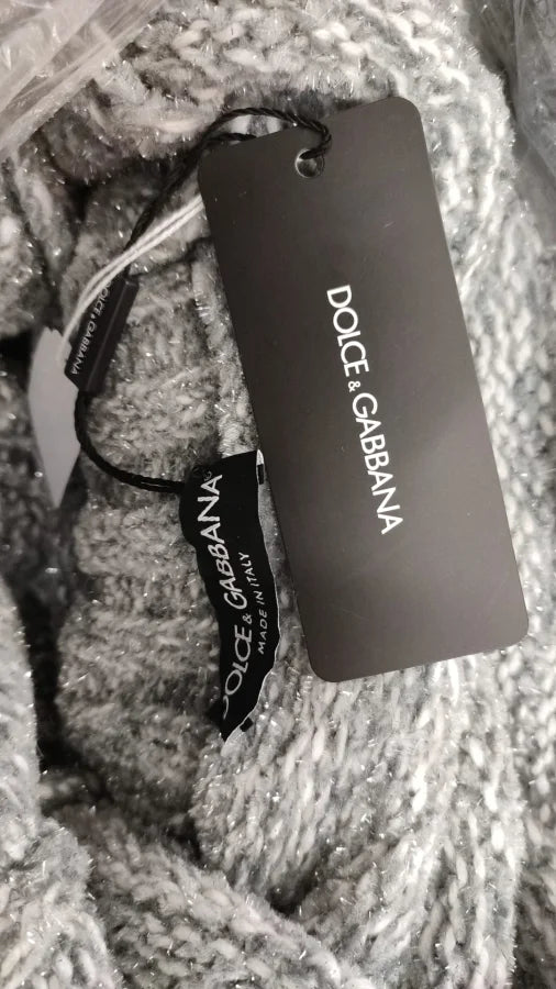 Dolce &amp; Gabbana Gray Cashmere Turtle Neck Pullover Sweater