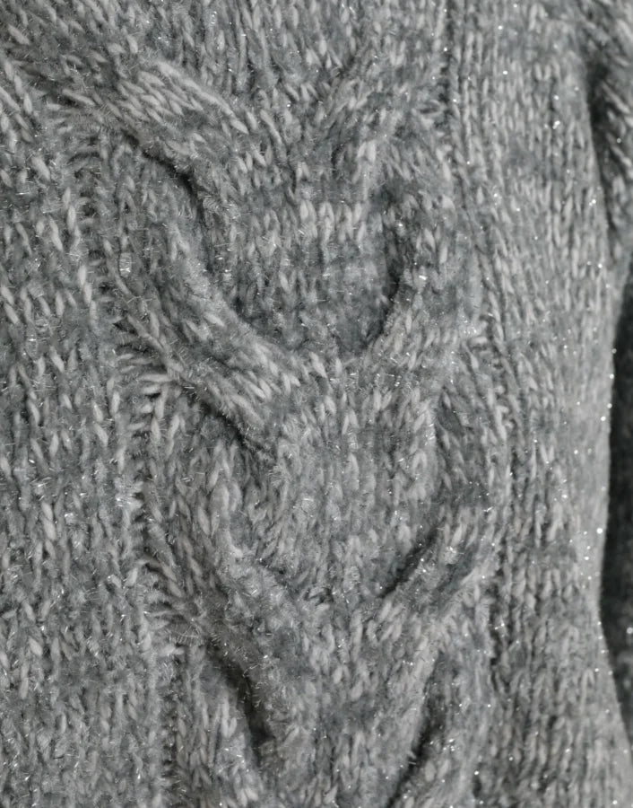 Dolce &amp; Gabbana Gray Cashmere Turtle Neck Pullover Sweater