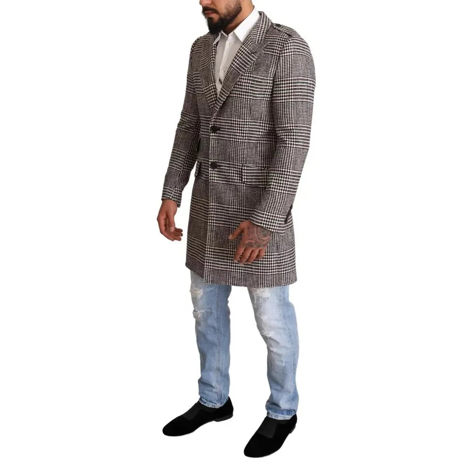 Dolce Gabbana Gray Check Jacket Unleashed Authentic Style &