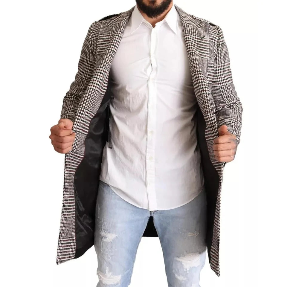 Dolce Gabbana Gray Check Jacket Unleashed Authentic Style &