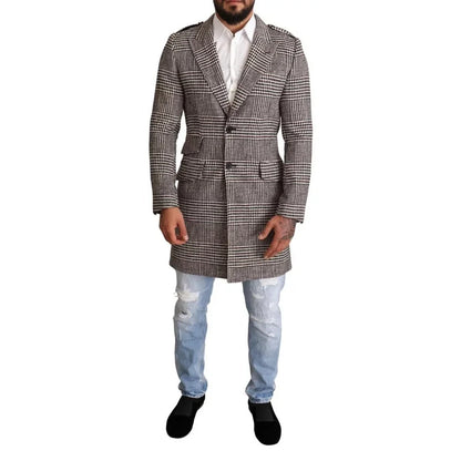 Dolce Gabbana Gray Check Jacket Unleashed Authentic Style &