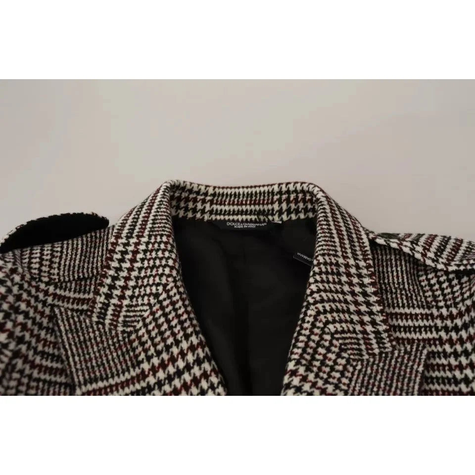 Dolce Gabbana Gray Check Jacket Unleashed Authentic Style &