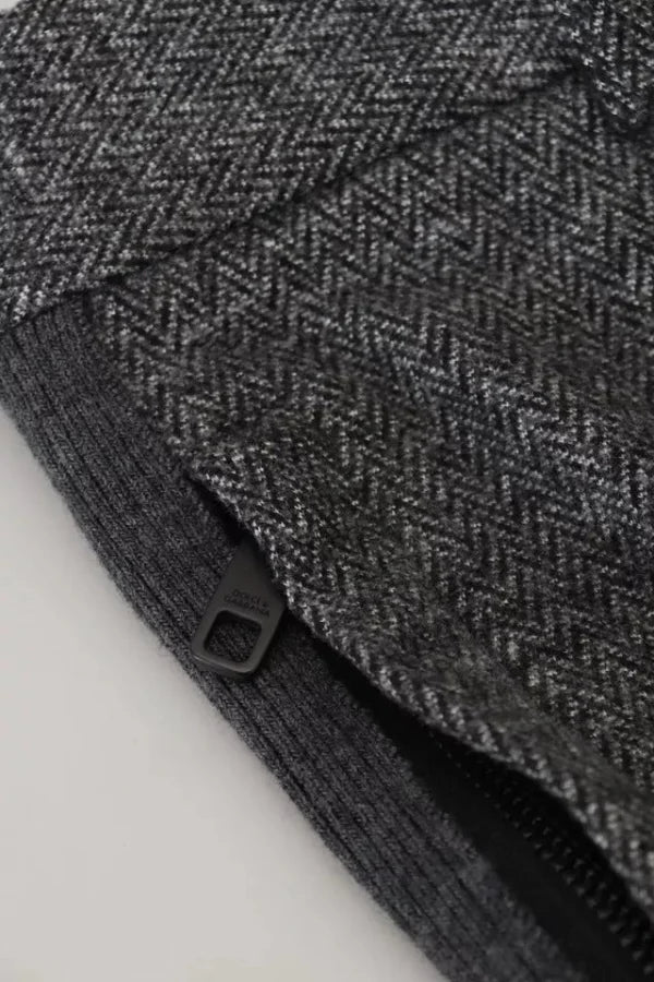 Dolce &amp; Gabbana Gray Chevron Viscose Skinny Pants