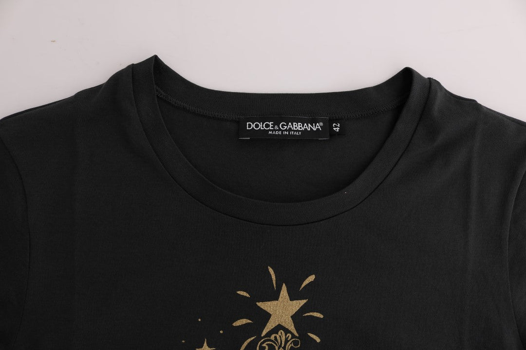 Dolce &amp; Gabbana - Gray Cotton 2017 Motive T-Shirt