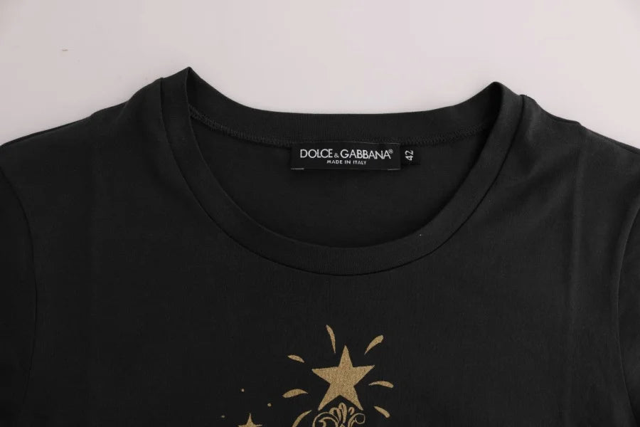 Dolce &amp; Gabbana Gray Cotton 2017 Motive T-Shirt