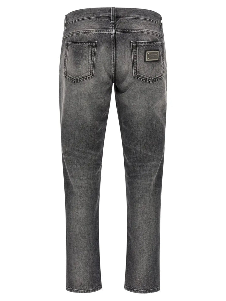 Dolce &amp; Gabbana Gray Cotton Jeans Denim