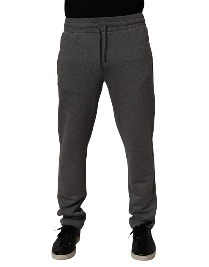 Dolce &amp; Gabbana Gray Cotton Jogger Sweatpants Trouser Pants