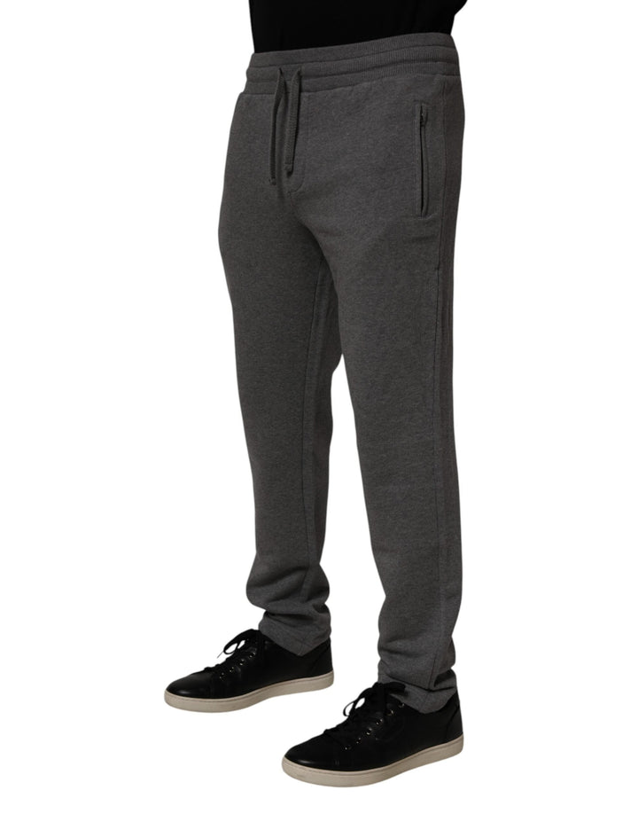 Dolce &amp; Gabbana Gray Cotton Jogger Sweatpants Trouser Pants