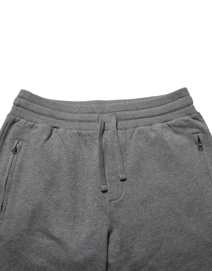 Dolce &amp; Gabbana Gray Cotton Jogger Sweatpants Trouser Pants