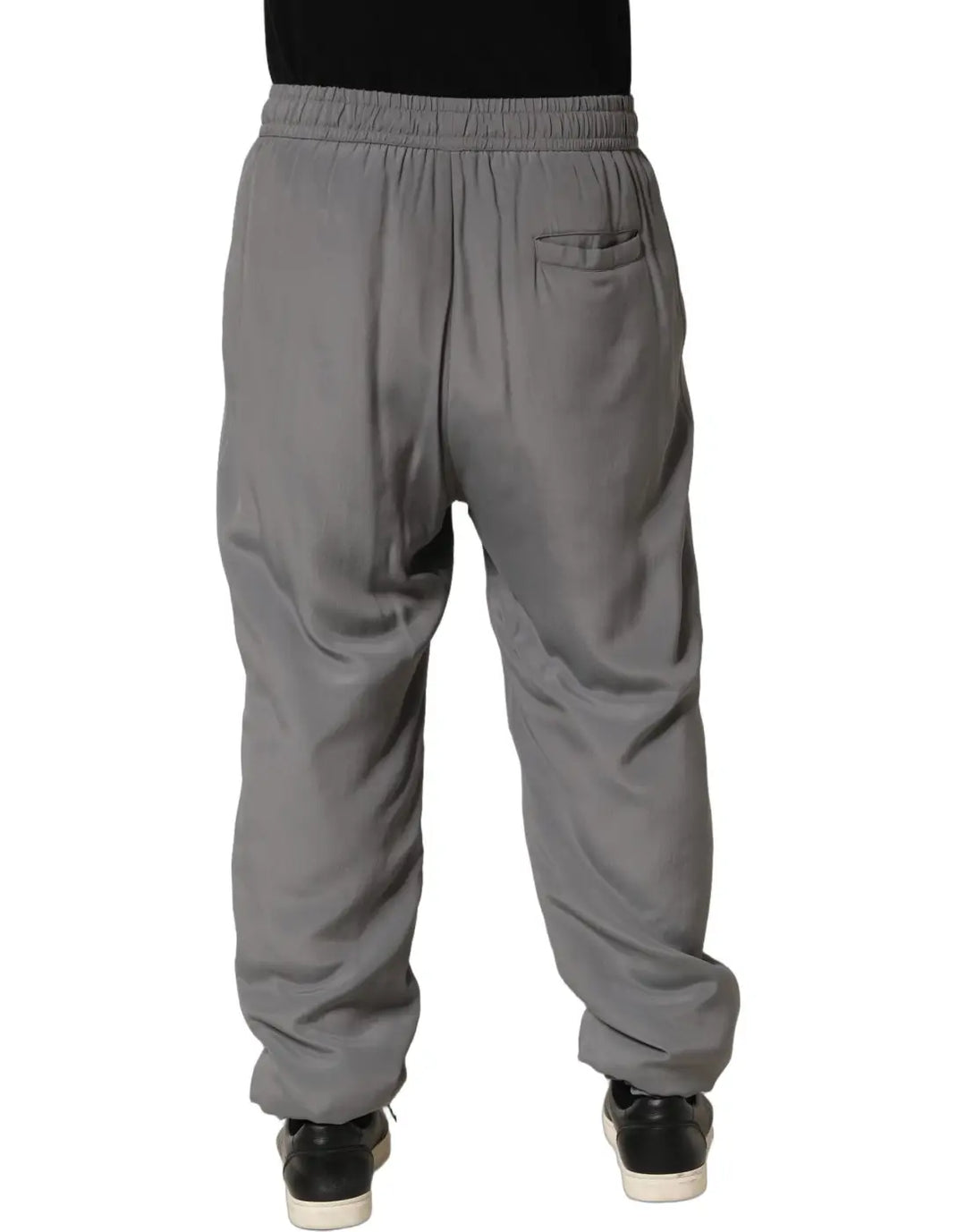 Dolce &amp; Gabbana Gray Cotton Jogger Sweatpants Trouser Pants