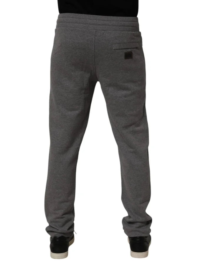 Dolce &amp; Gabbana Gray Cotton Jogger Sweatpants Trouser Pants