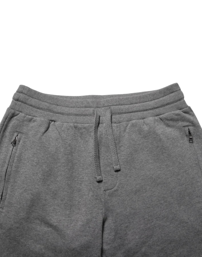 Dolce &amp; Gabbana Gray Cotton Jogger Sweatpants Trouser Pants
