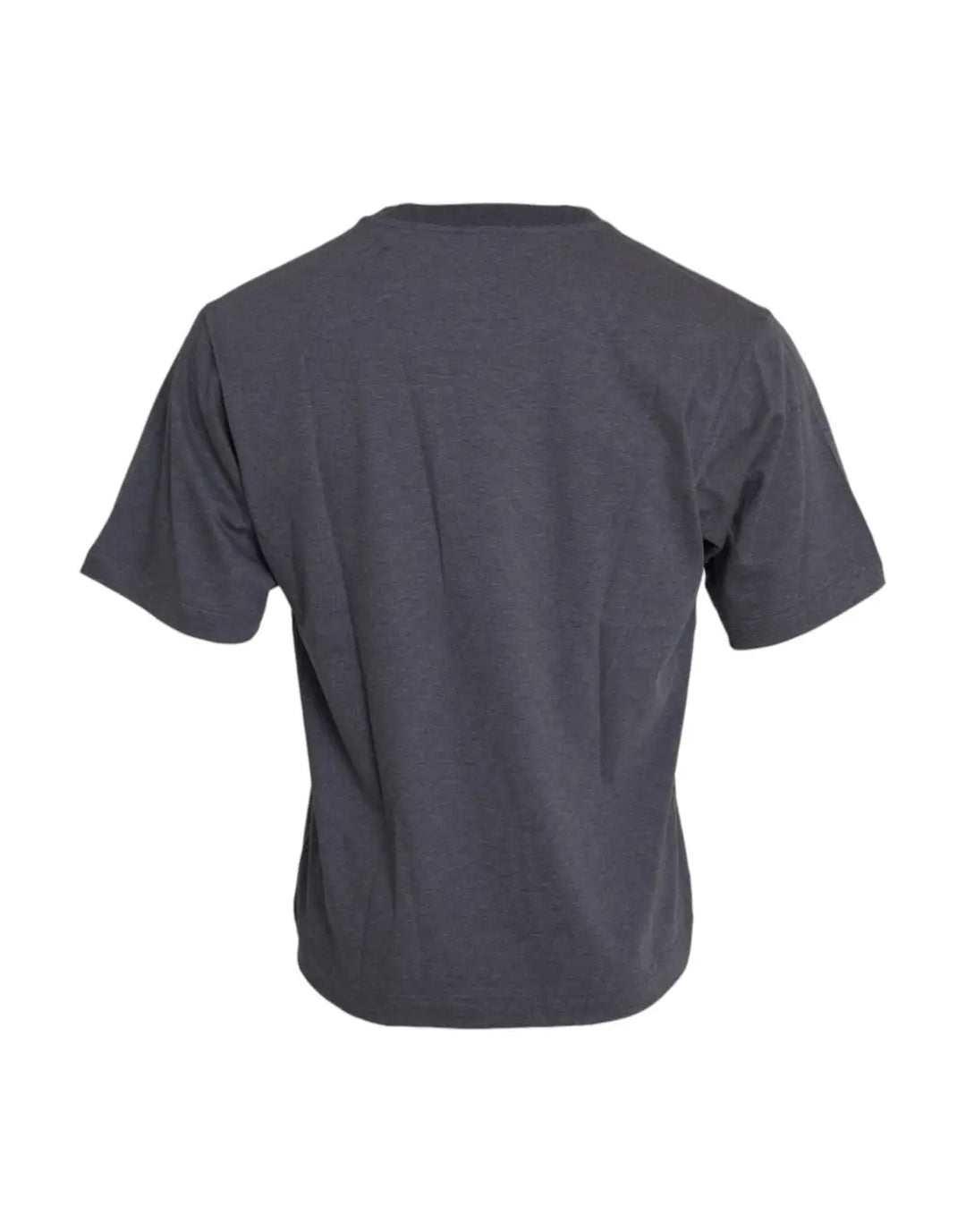 Dolce &amp; Gabbana Gray Cotton Round Neck Short Sleeve T-shirt