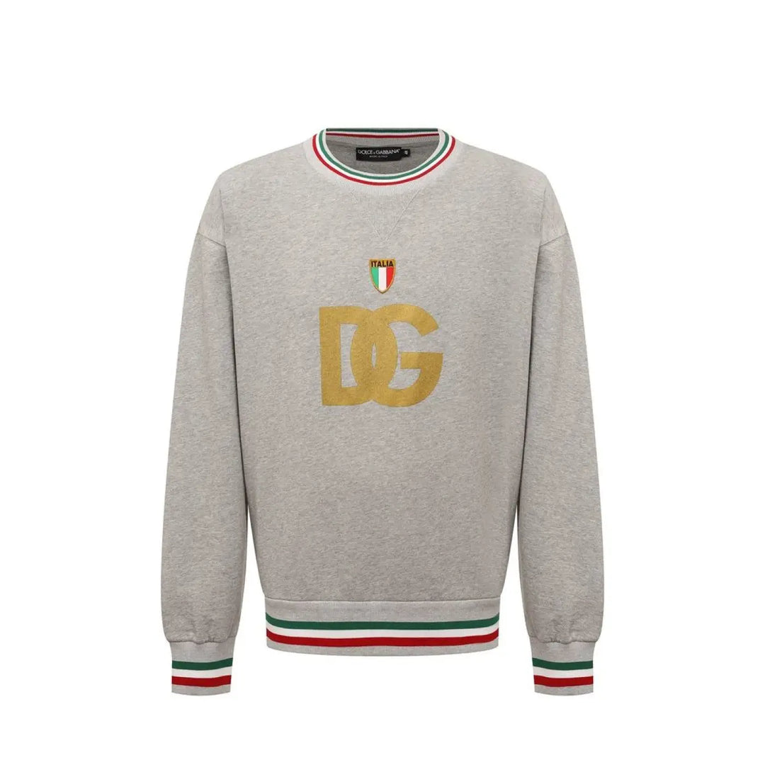 Dolce & Gabbana Gray Cotton Sweatshirt