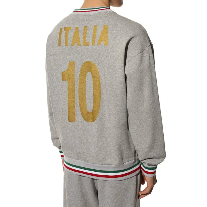 Dolce &amp; Gabbana Gray Cotton Sweatshirt