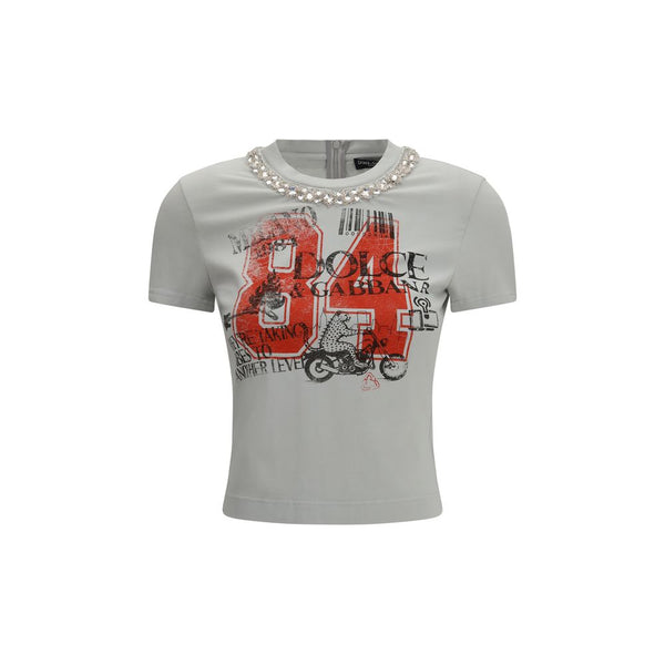 Dolce & Gabbana - Gray Cotton T-Shirt