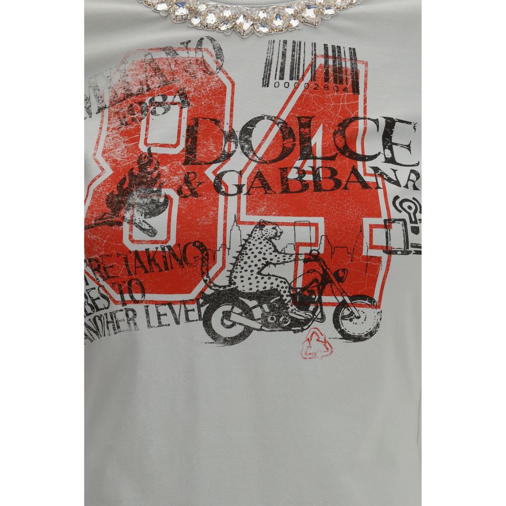 Dolce &amp; Gabbana - Gray Cotton T-Shirt