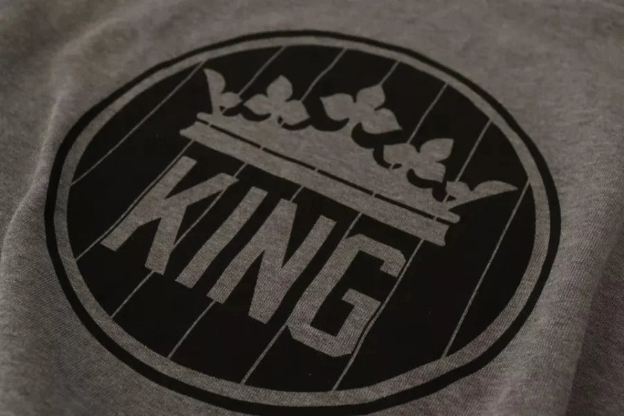 Dolce &amp; Gabbana Gray Crown King Cotton Pullover Sweater