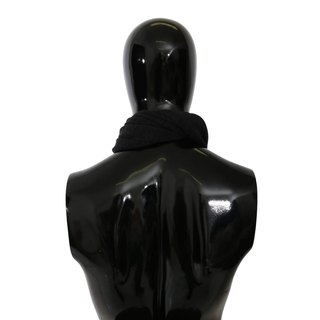 Dolce & Gabbana Gray #DGLovesLondon Wrap Shawl Wool Scarf