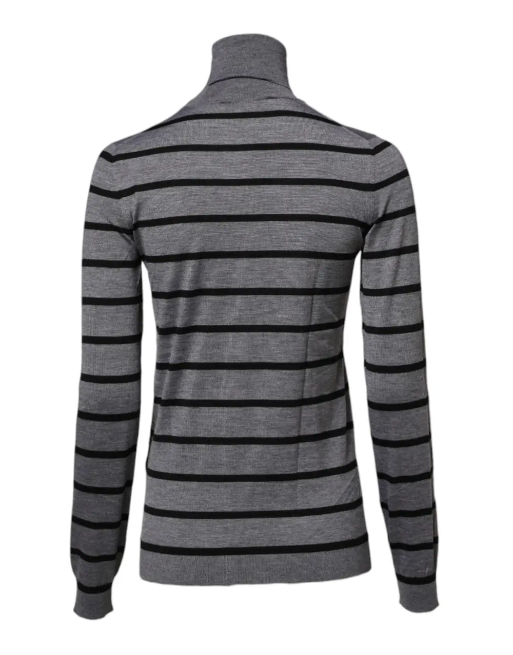 Dolce & Gabbana Gray Floral Embroidery Pullover Sweater