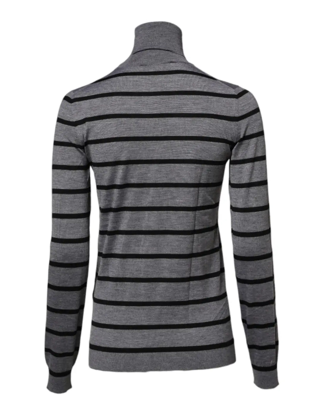 Dolce &amp; Gabbana Gray Floral Embroidery Pullover Sweater