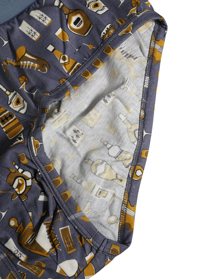 Dolce &amp; Gabbana Gray Jazz Cocktail Men Brando Brief Underwear