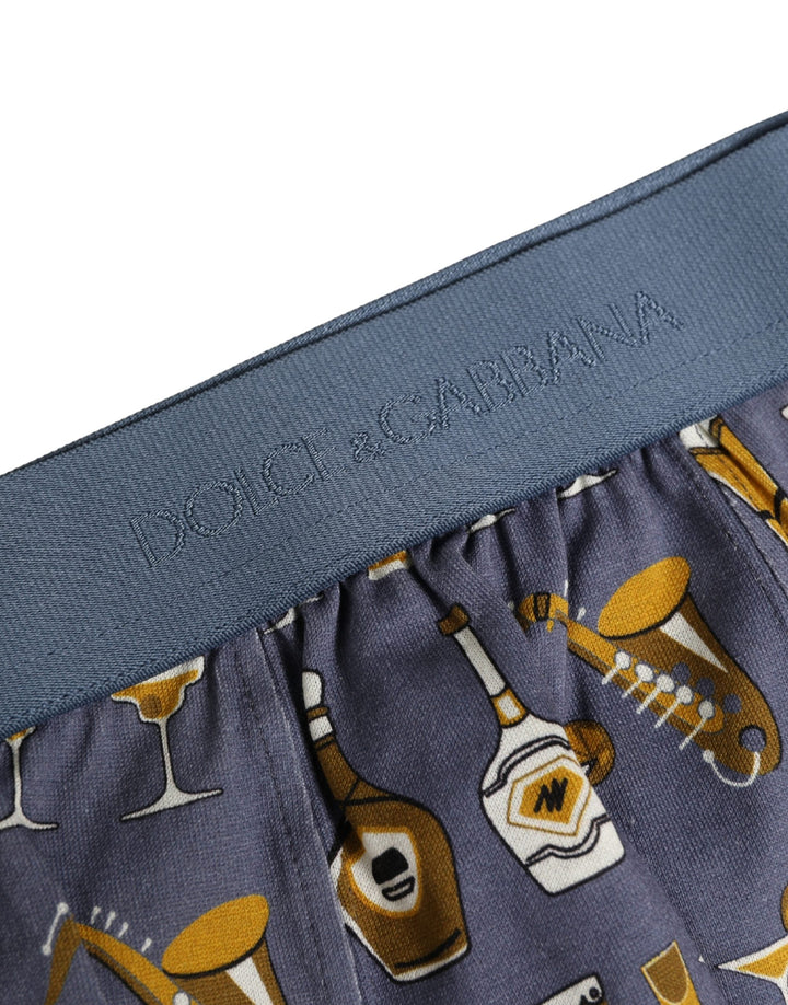 Dolce &amp; Gabbana Gray Jazz Cocktail Men Brando Brief Underwear