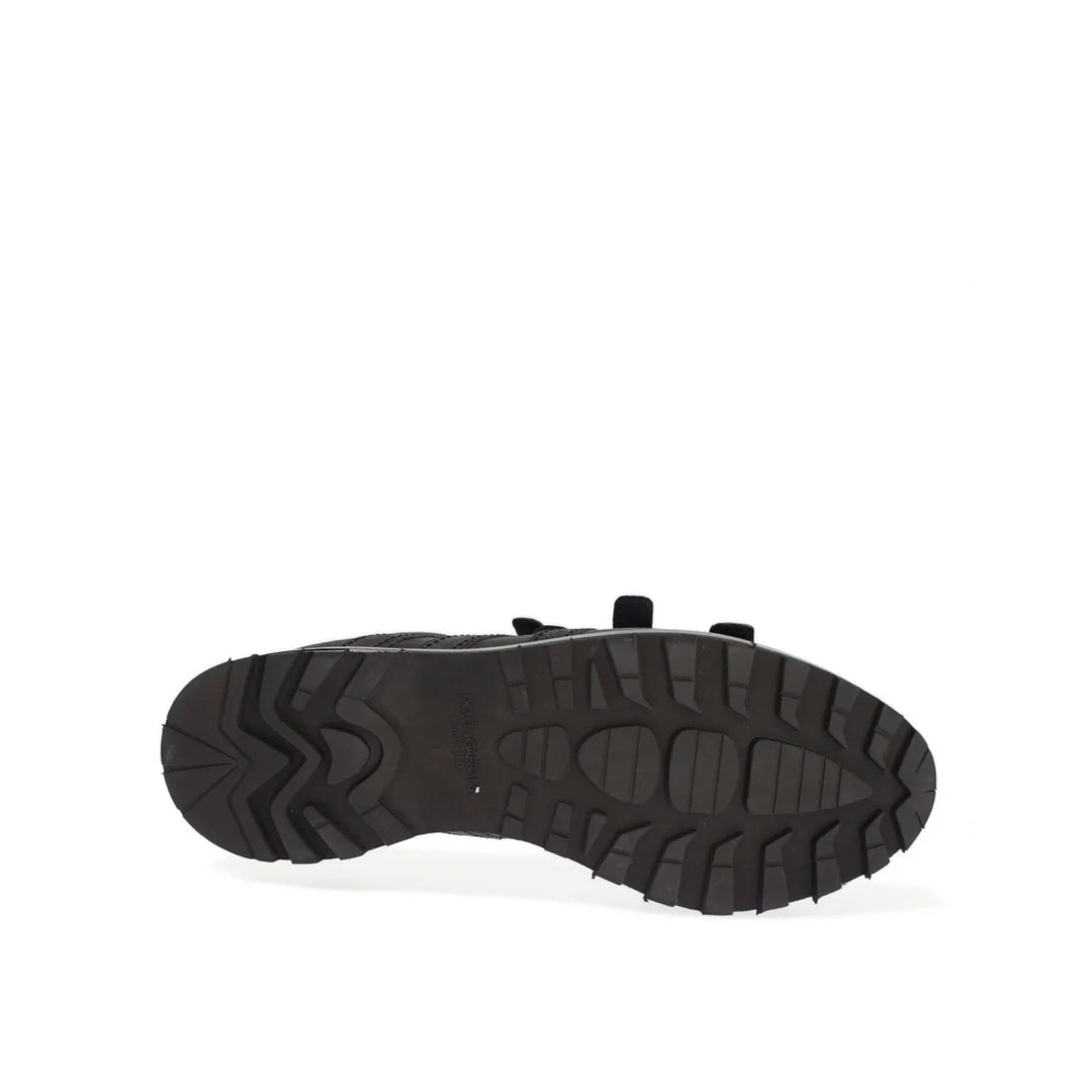 Dolce & Gabbana Gray Leather Ankle Strap Shoes Boots