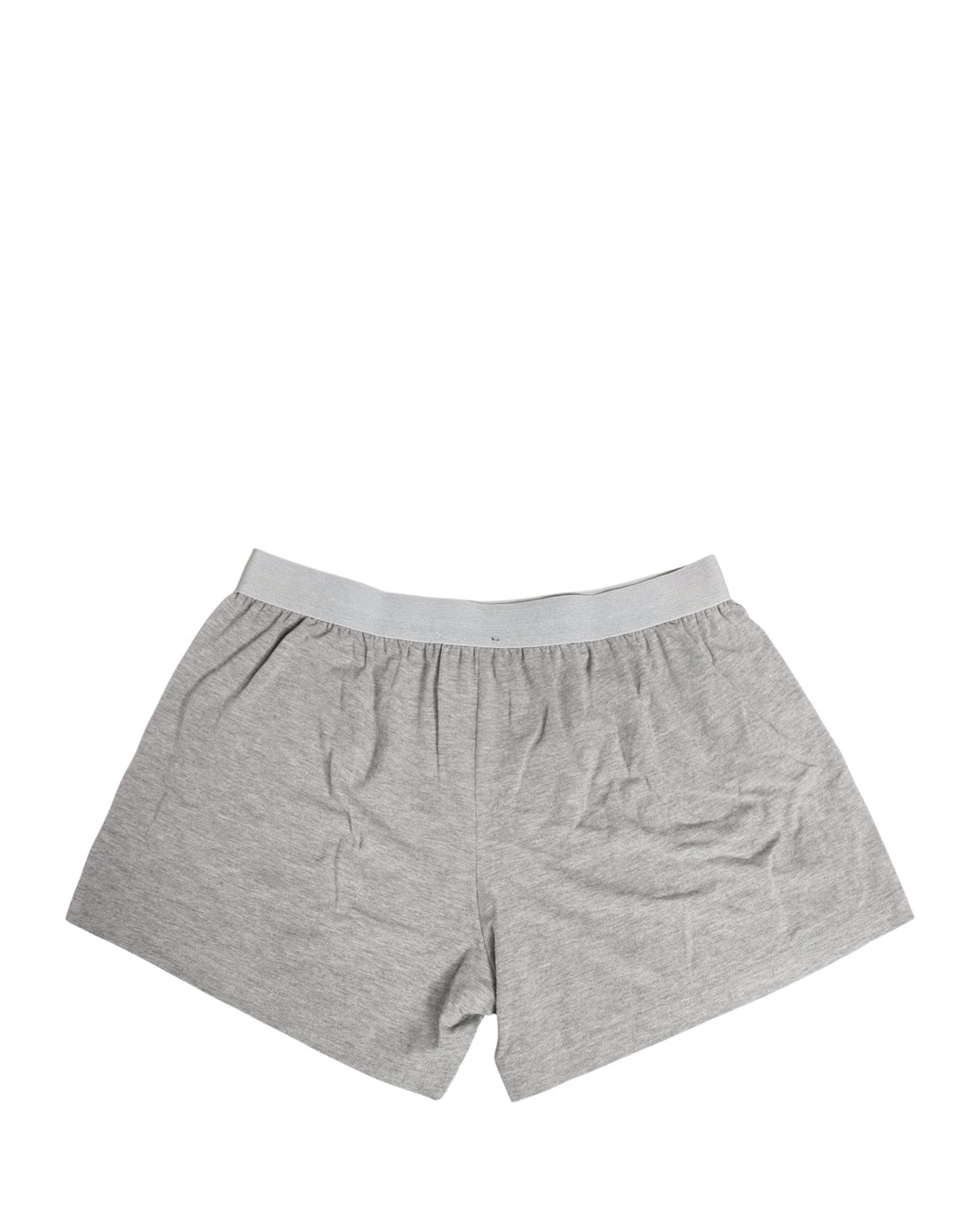 Dolce &amp; Gabbana Gray Logo Waistband Cotton Men Boxer Underwear