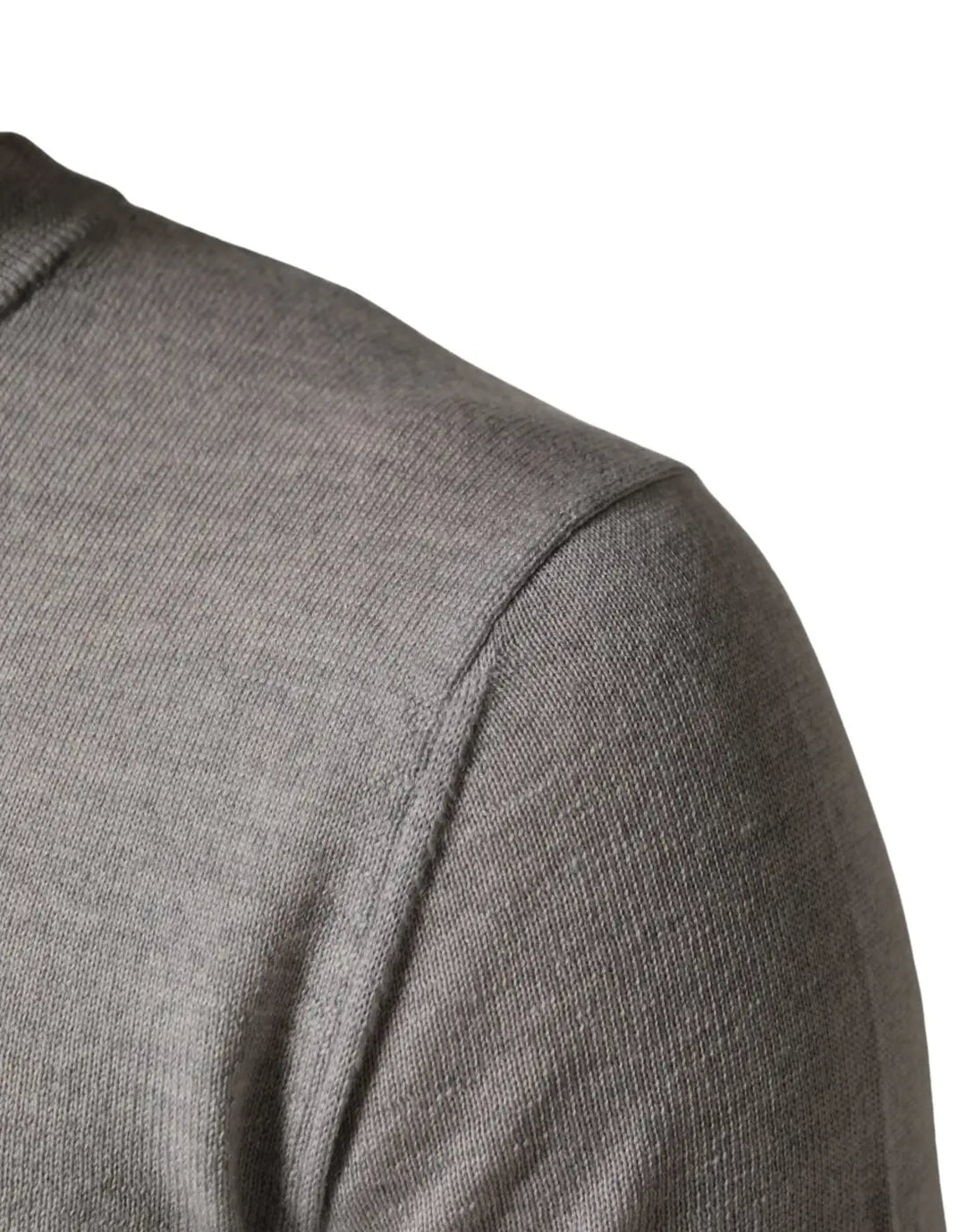 Dolce &amp; Gabbana Gray Long Sleeves Crew Neck Pullover Sweater