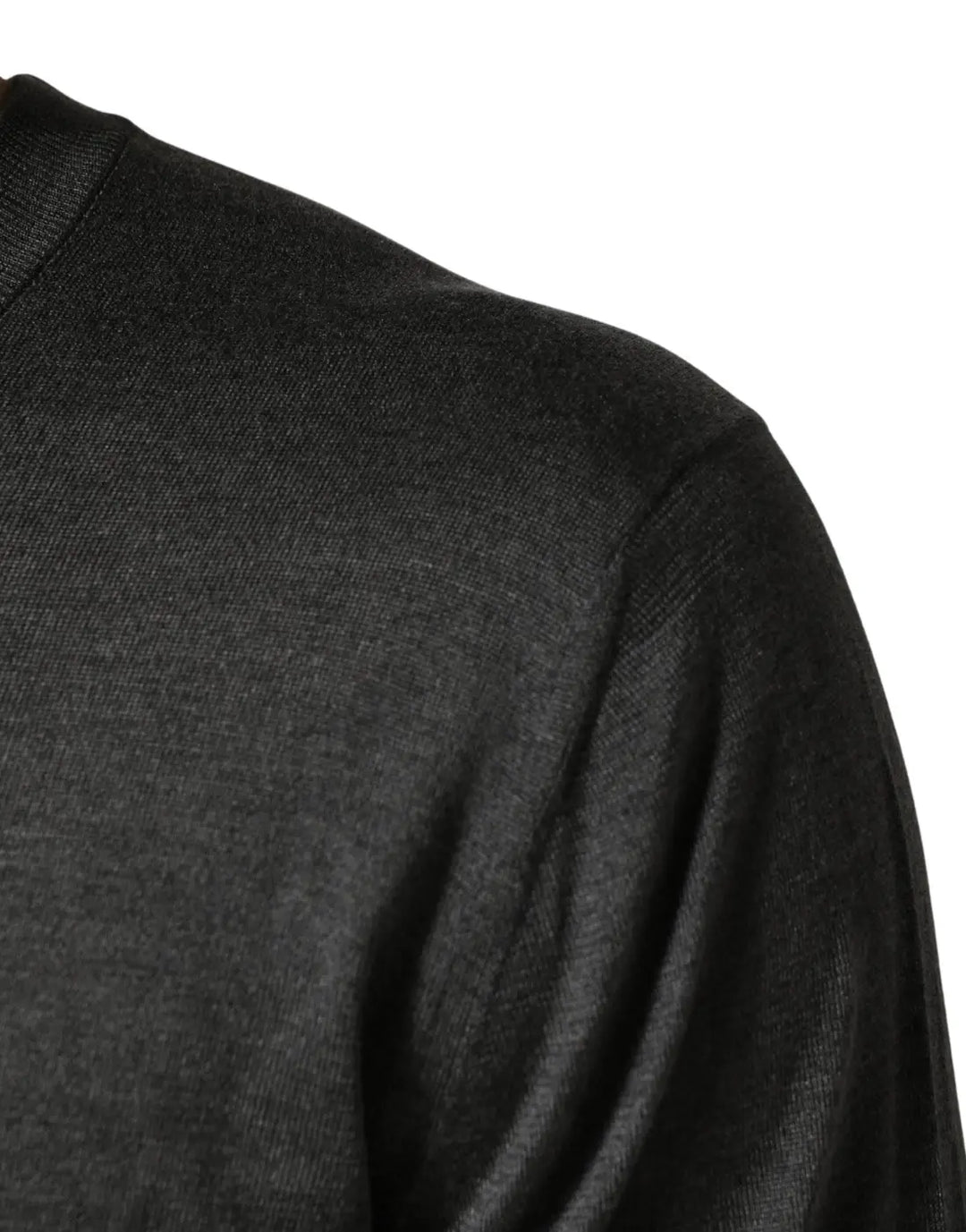 Dolce &amp; Gabbana Gray Long Sleeves Crew Neck Pullover Sweater