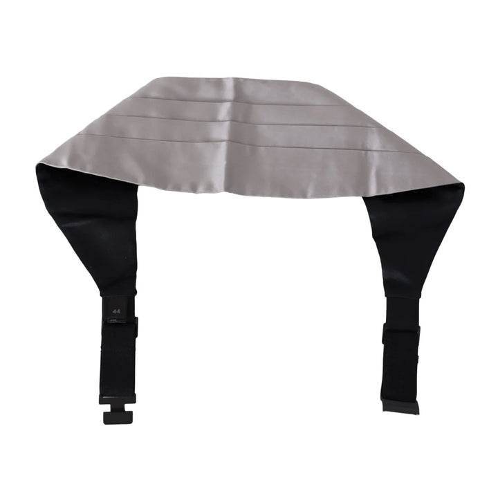 Dolce & Gabbana Gray Men Waist Belt 100% Silk Cummerbund